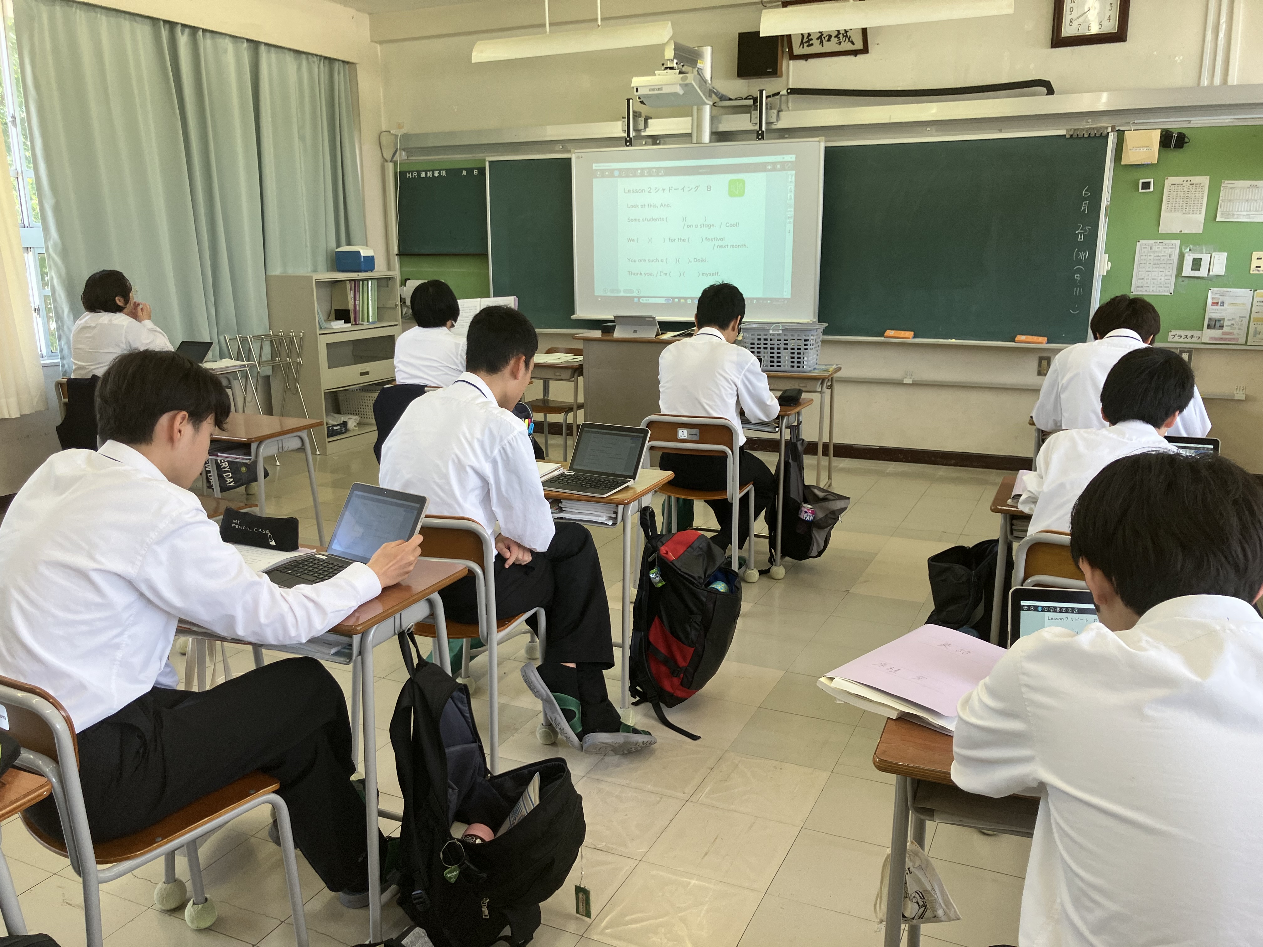 2年生英語　メタモジを使った授業　